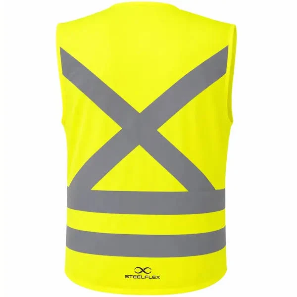 Colete Refletivo Sem Bolso Amarelo Fluorescente